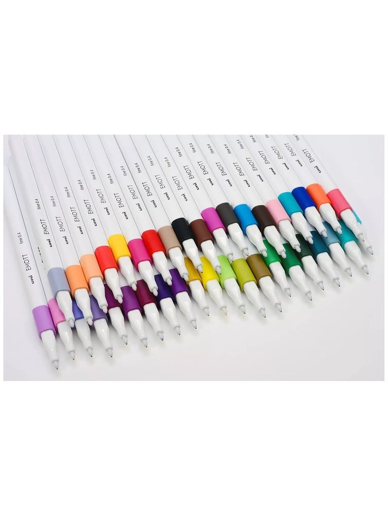 Uniball - 5-Piece Emott Fineliners 0.4mm Tip Nuance Colour Set - Image 1