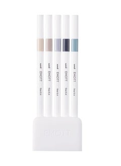 Uniball 5-Piece Emott Fineliners 0.4mm Tip Nuance Colour Set  - Image 2