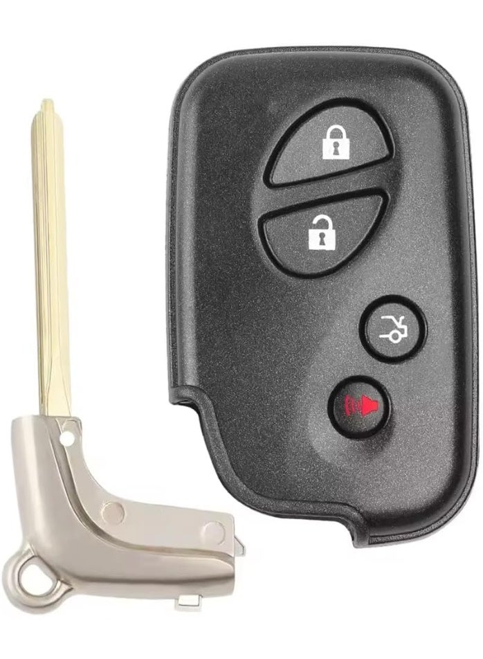 4 Buttons Replacement Uncut Key Remote Shell Cover Fit for Lexus ES350 GS300 GS350 GS430 GS450H ISC IS250 IS350 LS460 LS600H, Keyless Entry Fob Case - Image 1
