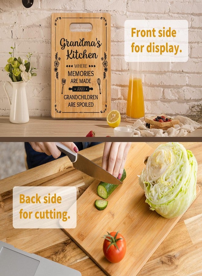 Milcier Grandma Gifts, Grandma Birthday Gifts, Unique Grandma's Cutting Board, Best Christmas Birthday Mothers Day Gifts for Grandmother Nana Granny from Granddaughter Grandson - Image 5