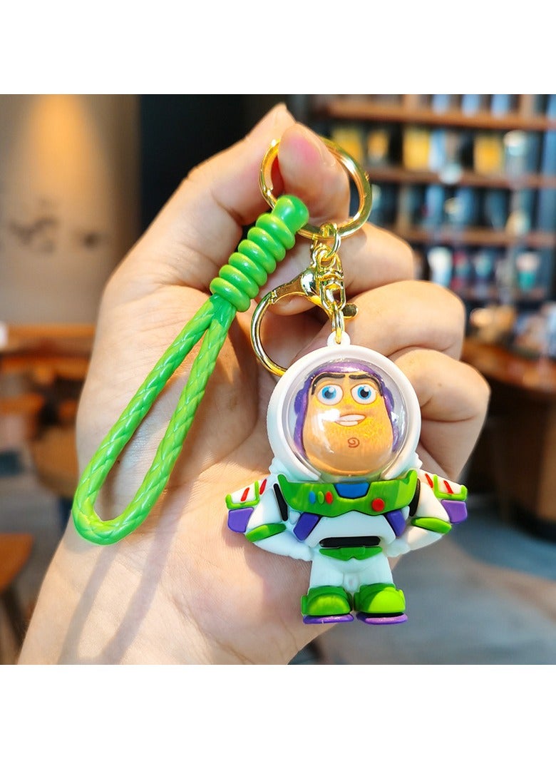 1-Piece Buzz Lightyear Keychain Cartoon Key Ring Pendant