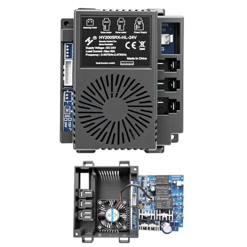 BUMPKAI مجموعة تحويل لوحة التحكم BUMPKAI HY2005RXHL24VHY2005RX24V40A 24V للسيارات الكهربائية التي تعمل بالتحكم عن بعد ترقية من 12V إلى 24V قطع غيار 24G مستقبل بلوتوث عالي الطاقة 18V - Image 1