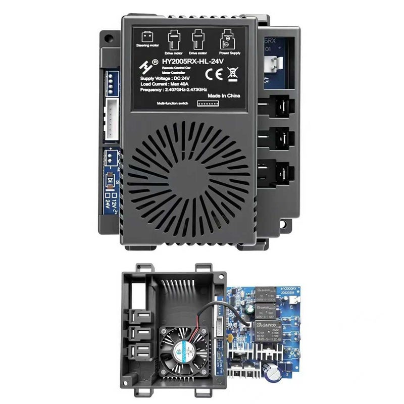 BUMPKAI مجموعة تحويل لوحة التحكم BUMPKAI HY2005RXHL24VHY2005RX24V40A 24V للسيارات الكهربائية التي تعمل بالتحكم عن بعد ترقية من 12V إلى 24V قطع غيار 24G مستقبل بلوتوث عالي الطاقة 18V - Image 3