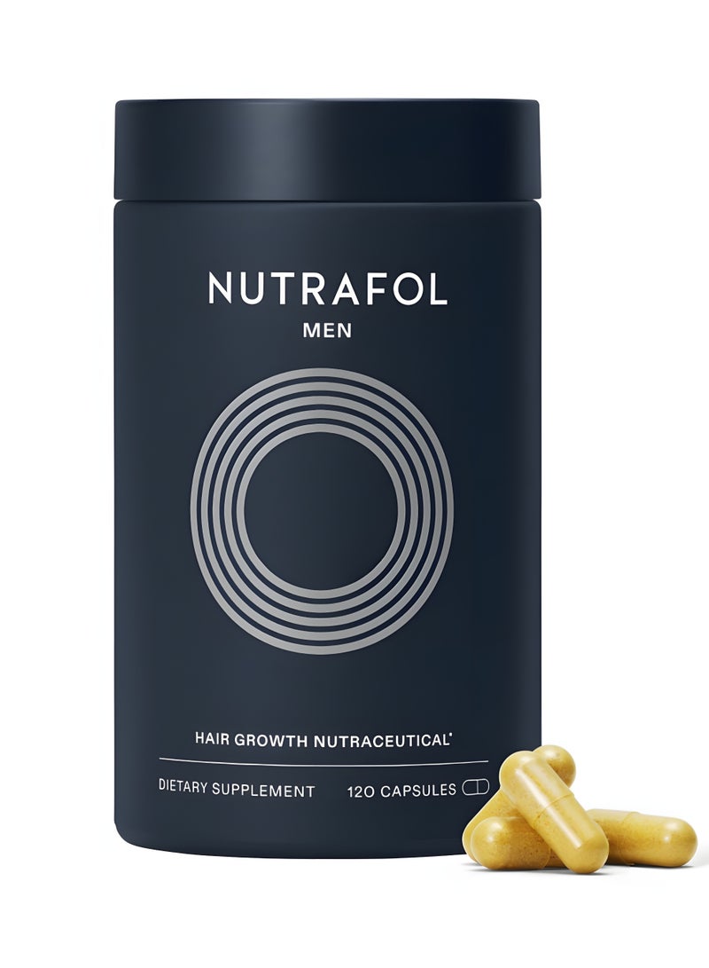 نوترافول مكملات Nutrafol لنمو شعر الرجال فيتامينات لعلاج تساقط الشعر والعناية بفروة الرأس تكثيف الشعر وتحسين تغطية فروة الرأس موصى به من أطباء الجلدية عبوة شهر واحد - Image 1