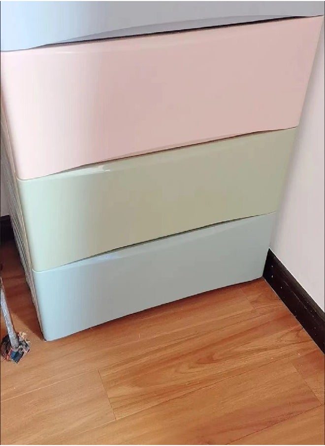 fashionhome - 6 Drawers Plastic Cabinet Combined Locker Clothes Storage Cabinet Rack Closet Drawers Organizer Unit for Clothes Toys 60 x 35 x 100 cm - Image 1