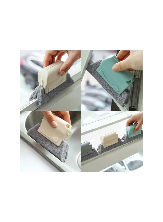 PROMASS Window Groove Cleaning Brush Set 6pcs, Window or Sliding Door Track Cleaner, Crevice Gap Cleaning Brush Tool, Hand-held Sill, Tile Lines, Shutter, Car Vents Cleaner Brush Kit - Image 4