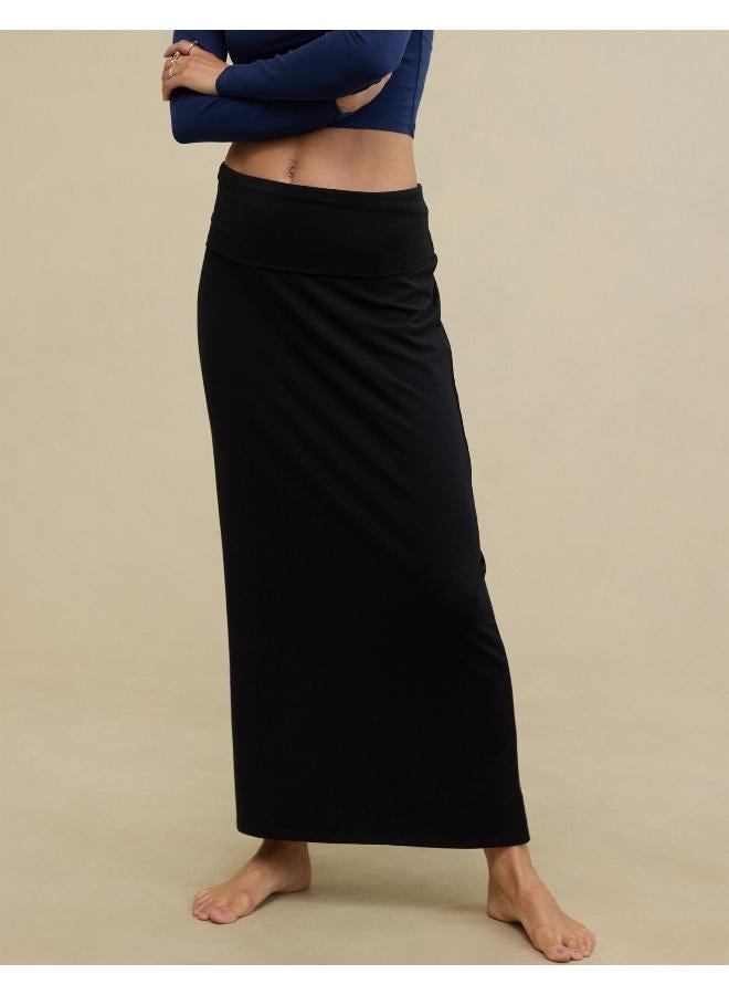 Aerie Chill Up Foldover Maxi Skirt - Image 1