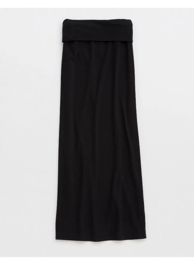 Aerie Chill Up Foldover Maxi Skirt