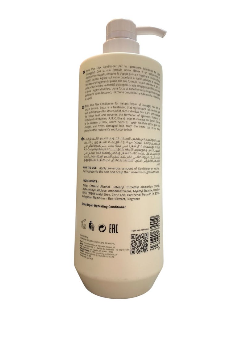Uno Care Conditioner with Plex and Botox 1000ml - Image 2