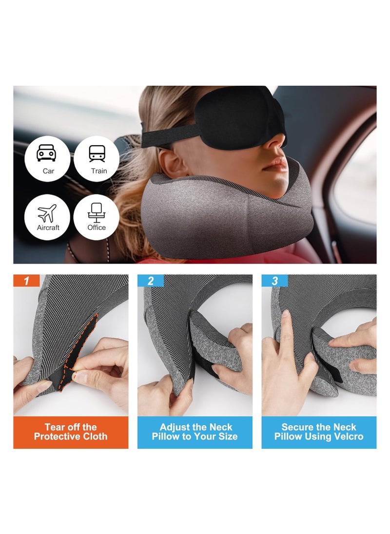 Swift Travel Pillow, Memory Foam, Airplane Neck Pillow for travelling  - Image 5