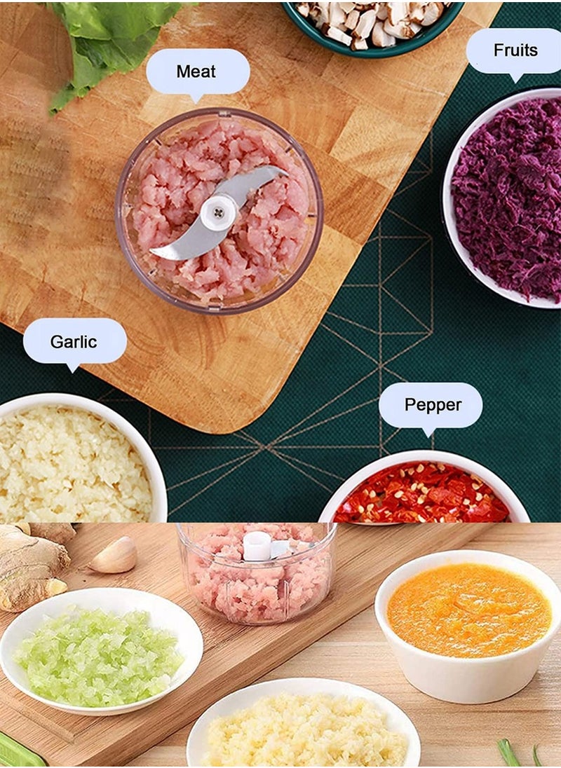 QUTOOB - Wireless Portable Electric Food Chopper, Perfect For Garlic Ginger Onion Vegetables Meat Nuts, This Food Processor Works As Garlic Mincer Ginger Masher Onion Chopper Peppers Crusher, Cutter - Image 1