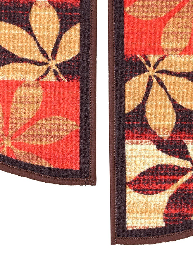 Status Contract Semi Circle/D-Shape Nylon Entrance Floor Door Mats/Non-Slip Carpet/Washable Dirt Trapper - Pack of 2, 38 X 58 Cm - Image 5