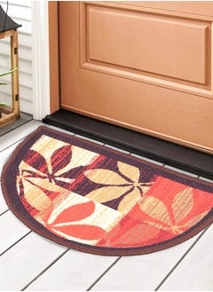 Status Contract Semi Circle/D-Shape Nylon Entrance Floor Door Mats/Non-Slip Carpet/Washable Dirt Trapper - Pack of 2, 38 X 58 Cm  - Image 3