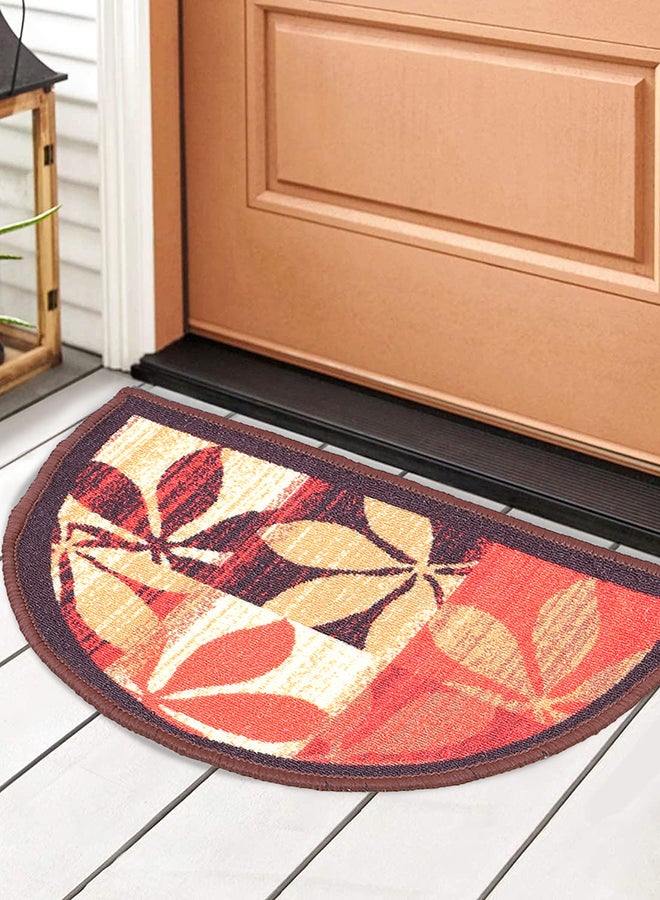 Status Contract Semi Circle/D-Shape Nylon Entrance Floor Door Mats/Non-Slip Carpet/Washable Dirt Trapper - Pack of 2, 38 X 58 Cm - Image 3