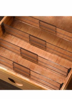 Y&D Drawer Dividers 4 Pack, Dresser Organizers Separators Expandable 51-27.5cm for Divide Kitchen Utensils Clothes, Multi Organisers Bathroom Bedroom Office  - Image 1