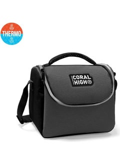 CORAL HIGH Kids Dark Gray Black Thermo Lunch Box 11841  - Image 1