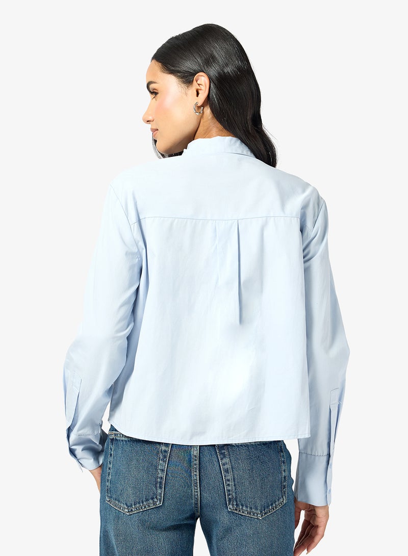 قميص بأكمام طويلة مزين