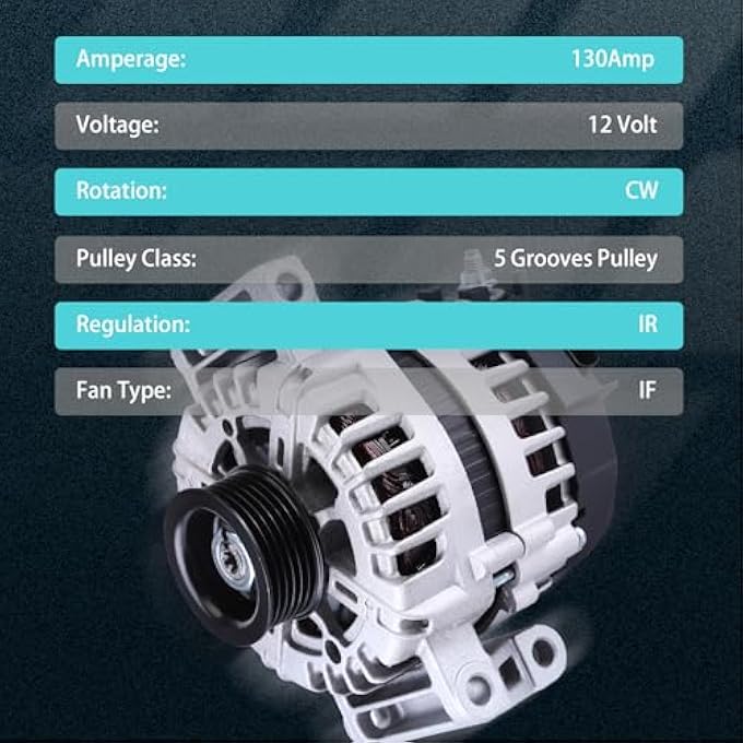 Slakerbe 15923218 FG12S011 Alternator fit for C*hevy C*hevrolet HHR 2.2L 2.4L 2008 2009 2010 2011, A11266 Electrical Alternator 2650641, A11266, FG12S011SP - Image 2
