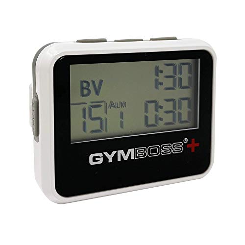 Gymboss Plus Interval Timer and Stopwatch - White/Black Hardcoat - Image 1