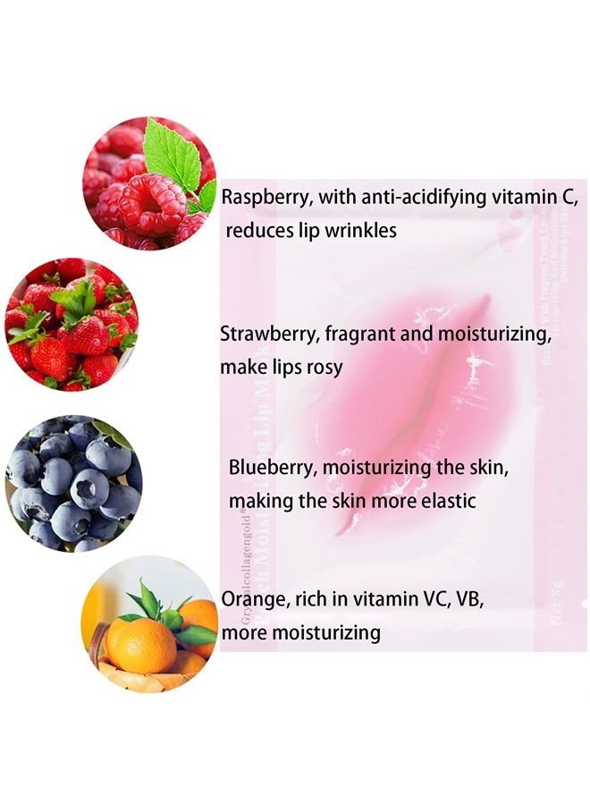 MEICOLY 30 Pads Lip and Eye Mask Sheet,Moisturizing Under Eye Mask Gel Crystal Collagen Anti-Aging Eye Patches Dark Circle Remover with Box,Pink  - Image 3