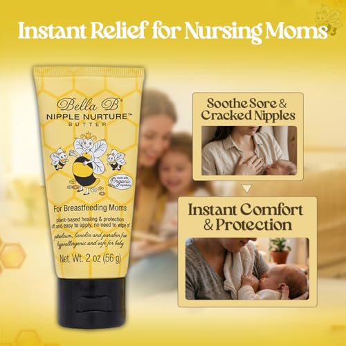 Bella B Nurturing oz - Organic Nipple Cream For Breastfeeding - Natural Nipple Cream For Breastfeeding Organic, Nipple Butter, Fragrance Free, 2 Ounce - Image 5