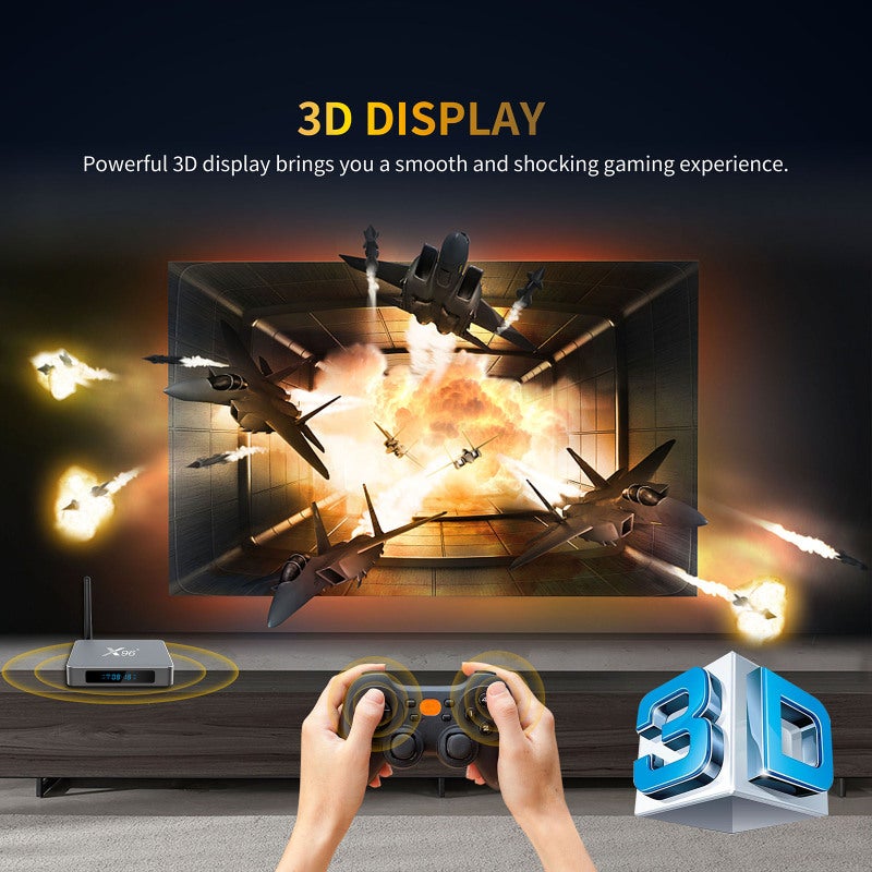 جهاز البث التلفزيوني الذكي Amlogic S922X مشغل وسائط بدقة 4K بنظام أندرويد 9.0 - معالج رباعي النواة ARM Cortex-A73 وواي فاي مزدوج النطاق 2.4G/5G للترفيه المنزلي - Image 4