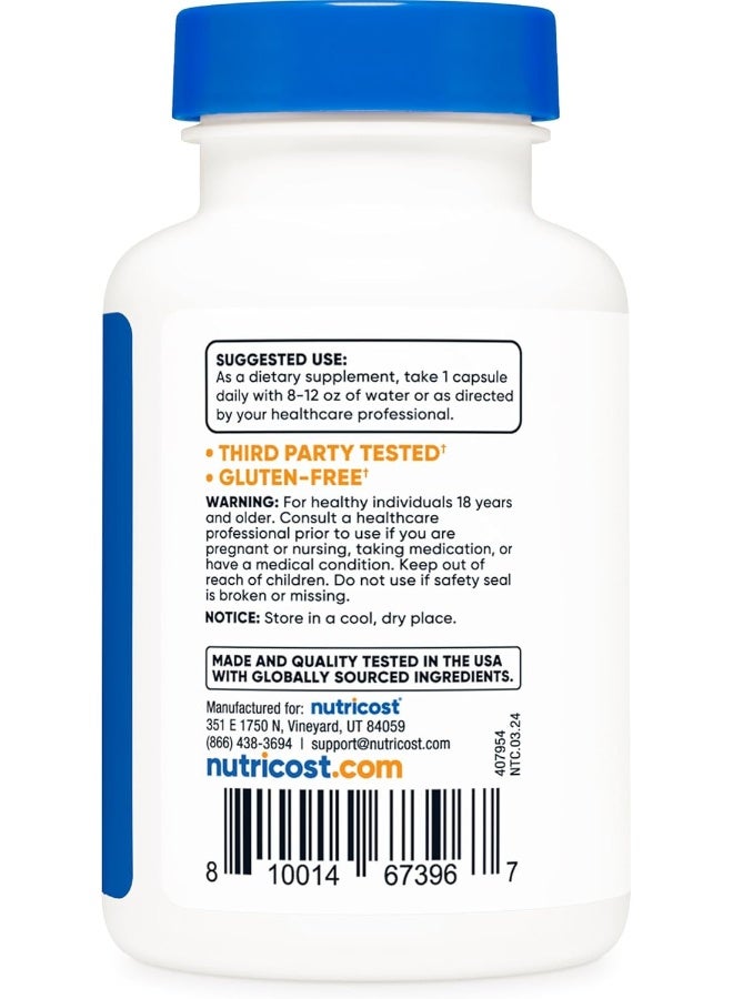 Nutricost Luteolin 100mg 120 Capsules - Vegetarian Friendly, Non-GMO, Gluten Free - Image 4