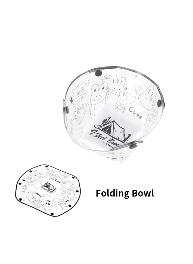 أكنزلмед مجموعة أدوات مائدة للغوص المحمولة من 3 قطع، قابلة للتضيق، كوب ماء مقطع، طبق، وعاء، سهل التنظيف، فائق الخفة، مقاوم للت للحرارة، ومعدل من مواد صالحة للأطعمة للمغامرات الخارجية والغداءات في الطبيعة - Image 3