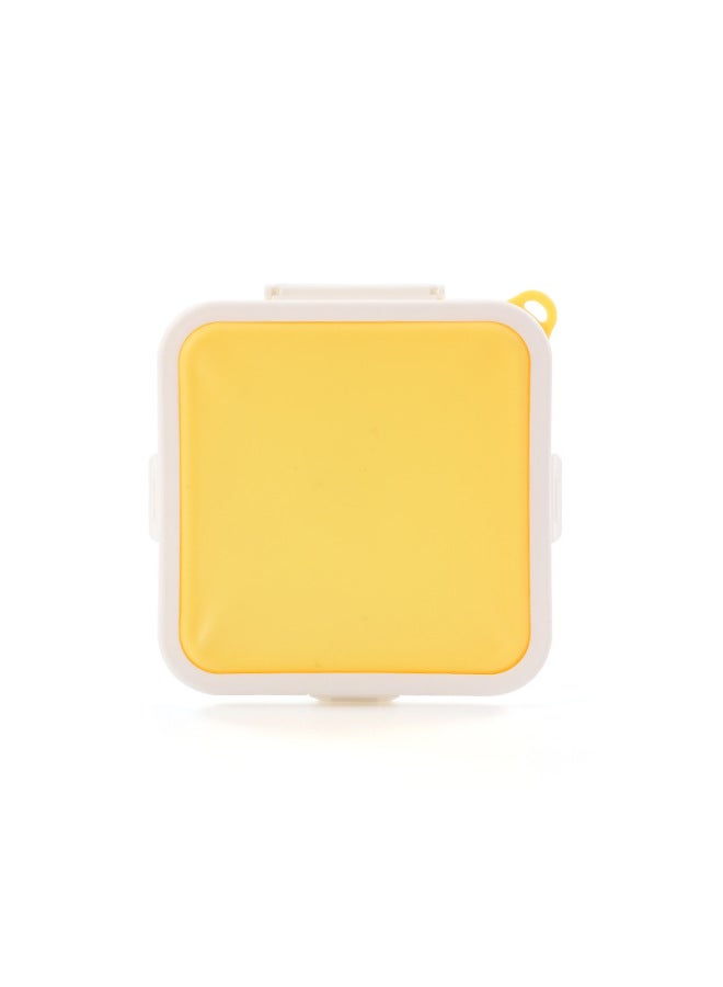 Sandwich Toast Lunch Box Outdoor Portable Lunch Box Student Office Lunch Box Household Lunch Box-Specifications:Yellow - Image 1