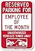SmartSign SmartSign "Reserved Parking For Employee Of The Month" Sign By  | 12" x 18" 3M Engineer Grade Reflective Aluminum  - Image 2