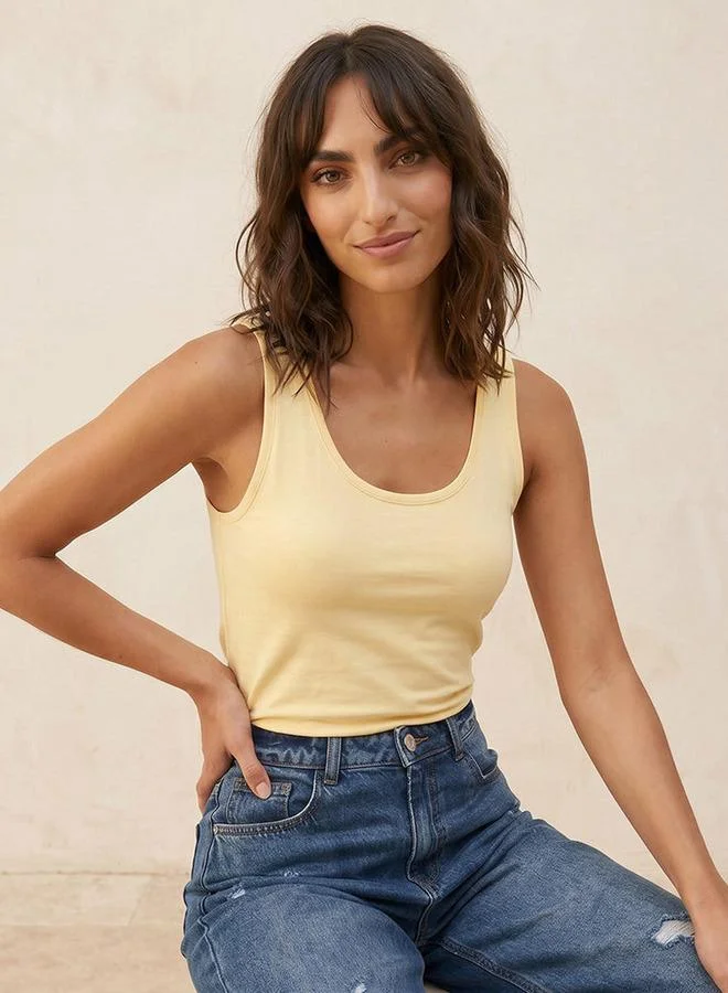 Splash FAV Basic Tank Top with Scoop Neck