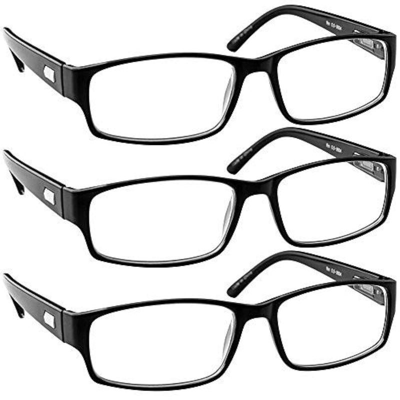 TruVision Readers Reading Glasses - 9504H - 3 Pack - Black - 1.00 - Image 1