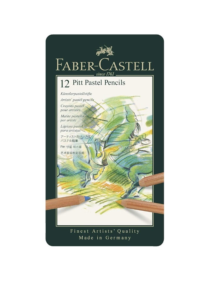 FABER-CASTELL - 12-Piece Pitt Pastel Pencils Set Multicolor - Image 1