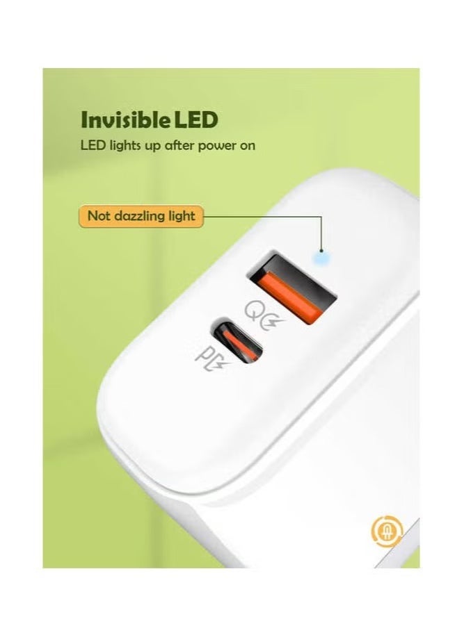 JAJEEK A2526C 45W Type-C USB Mobile Phone Wall Charger – Fast Charging for Smartphones, Tablets, and Laptops, Compact Design, Efficient Power Delivery, White - Image 4