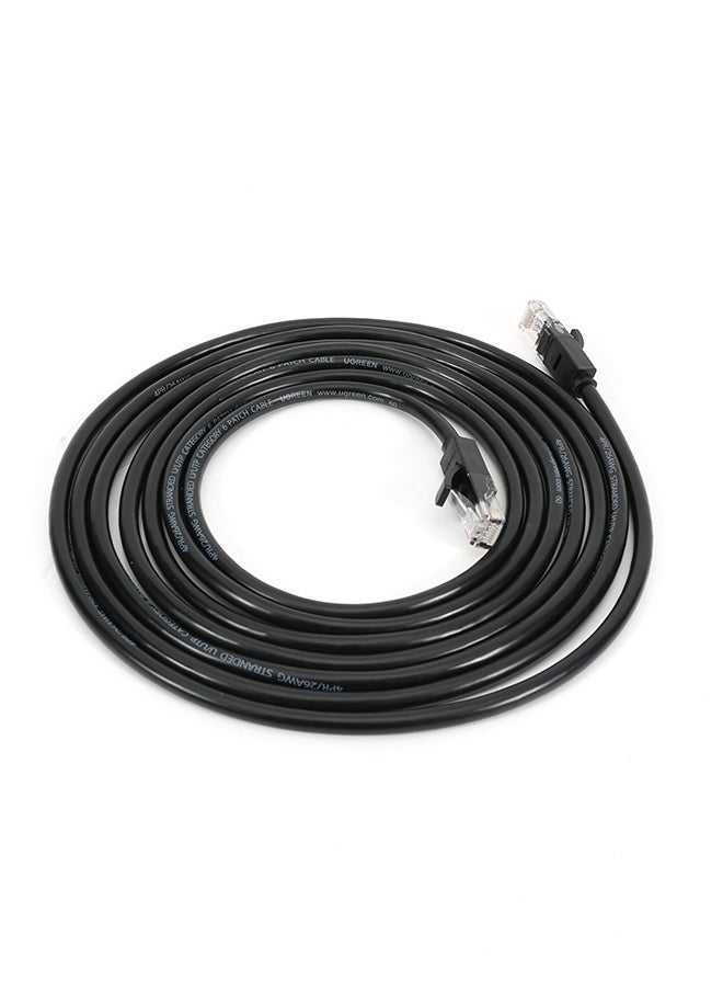 Generic Ethernet Cable Cat 6 Braided Cat6 Gigabit High Speed 1000Mbps Internet Cable RJ45 Shielded Network LAN Cord Compatible with PS5 PS4 Xbox One Smart TV Switch Router Wifi Extender Patch Panel 3M Black  - Image 3