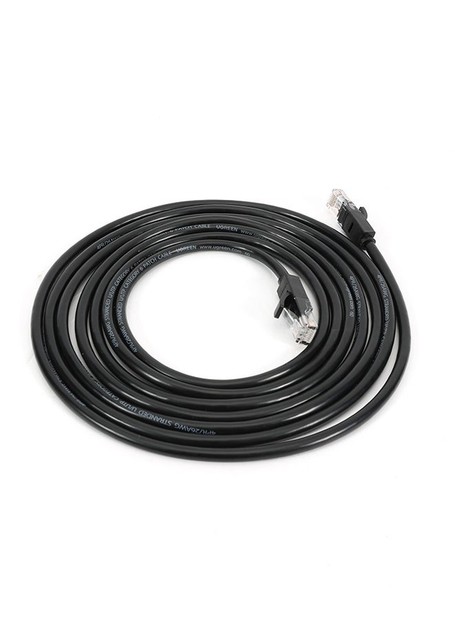 spa luxetique - Ethernet Cable Cat 6 Braided Cat6 Gigabit High Speed 1000Mbps Internet Cable RJ45 Shielded Network LAN Cord Compatible with PS5 PS4 Xbox One Smart TV Switch Router Wifi Extender Patch Panel 3M Black - Image 1