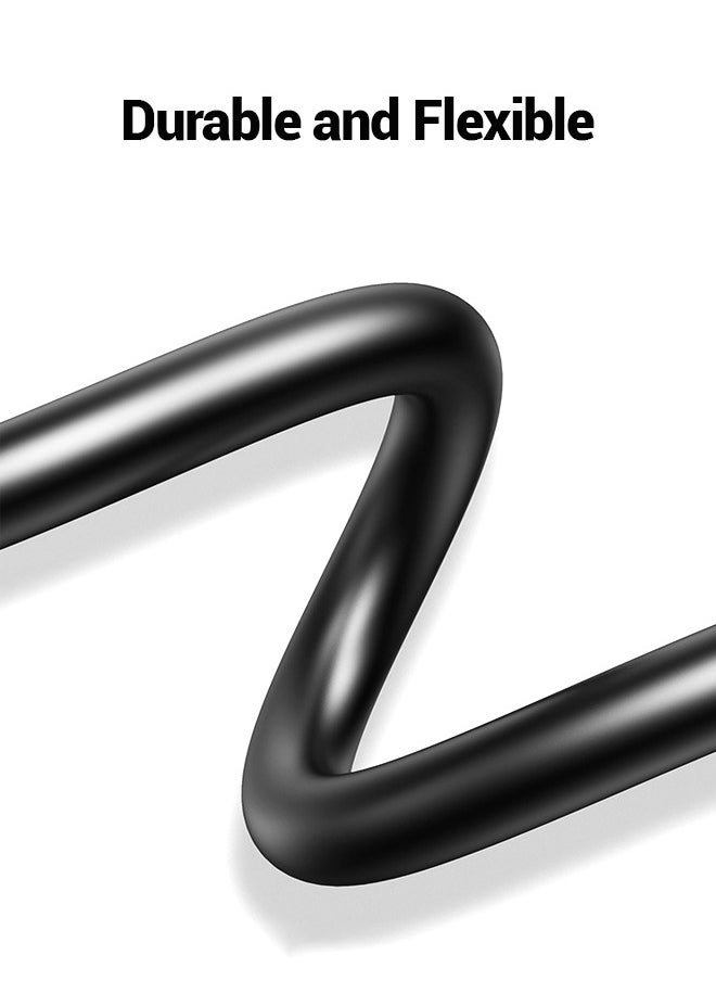 spa luxetique - Ethernet Cable Cat 6 Braided Cat6 Gigabit High Speed 1000Mbps Internet Cable RJ45 Shielded Network LAN Cord Compatible with PS5 PS4 Xbox One Smart TV Switch Router Wifi Extender Patch Panel 3M Black - Image 1