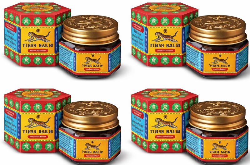 Tiger Balm Red Ointment 19.4g Pack of 4 Warming Relief Balm for Muscle Comfort and Everyday Soothing Care - Image 1