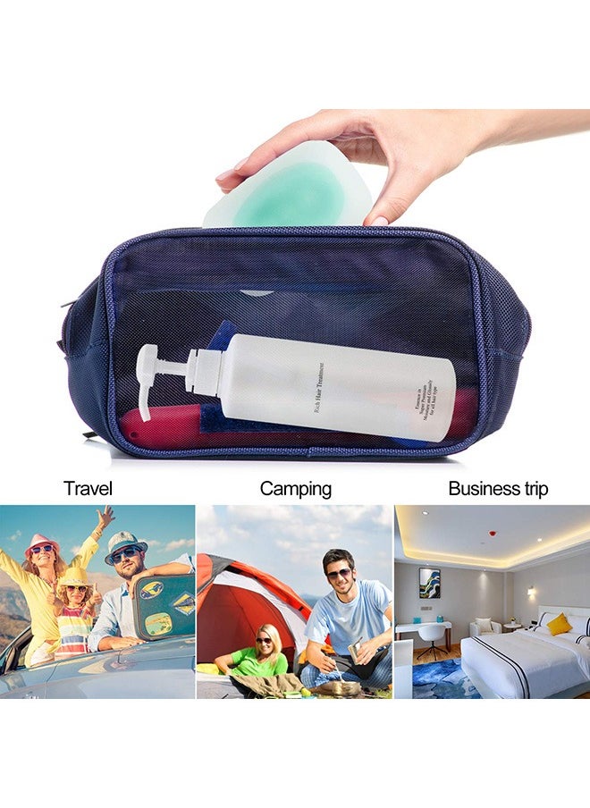 Beauenty - 3-Piece Travel Soap Holder Kit, Portable Soap Box Travel with Soap Mesh Net Translucent Saver Case, Soap Dish Soap Container Case for Bathroom/Camping/Gym/Business/Trip - Image 1