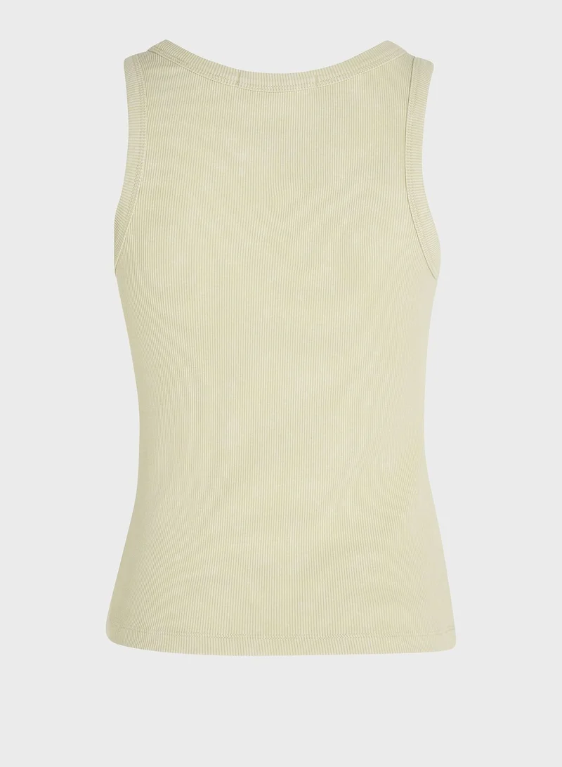 Calvin Klein Jeans Crew Neck Logo Tank Top
