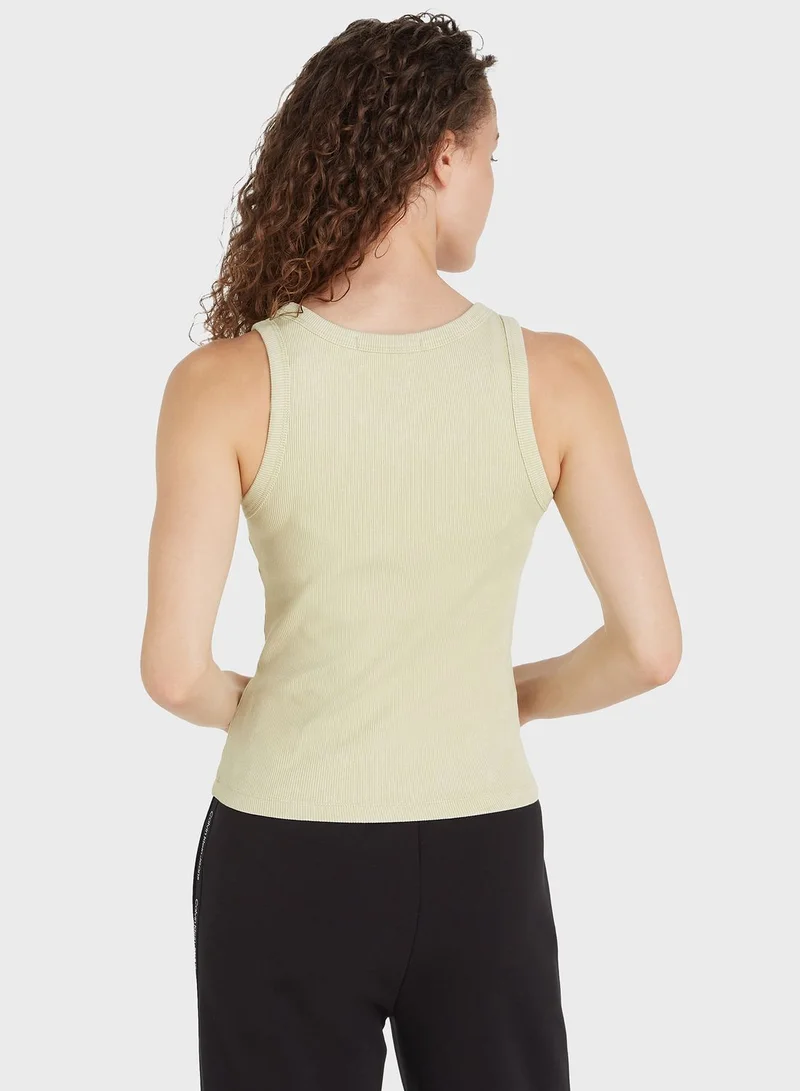Calvin Klein Jeans Crew Neck Logo Tank Top