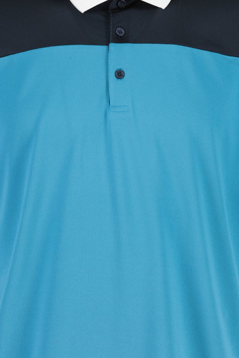 Ping Men Sportswear Fit Short Sleeve Golf Polo Shirt, Blue - Image 5