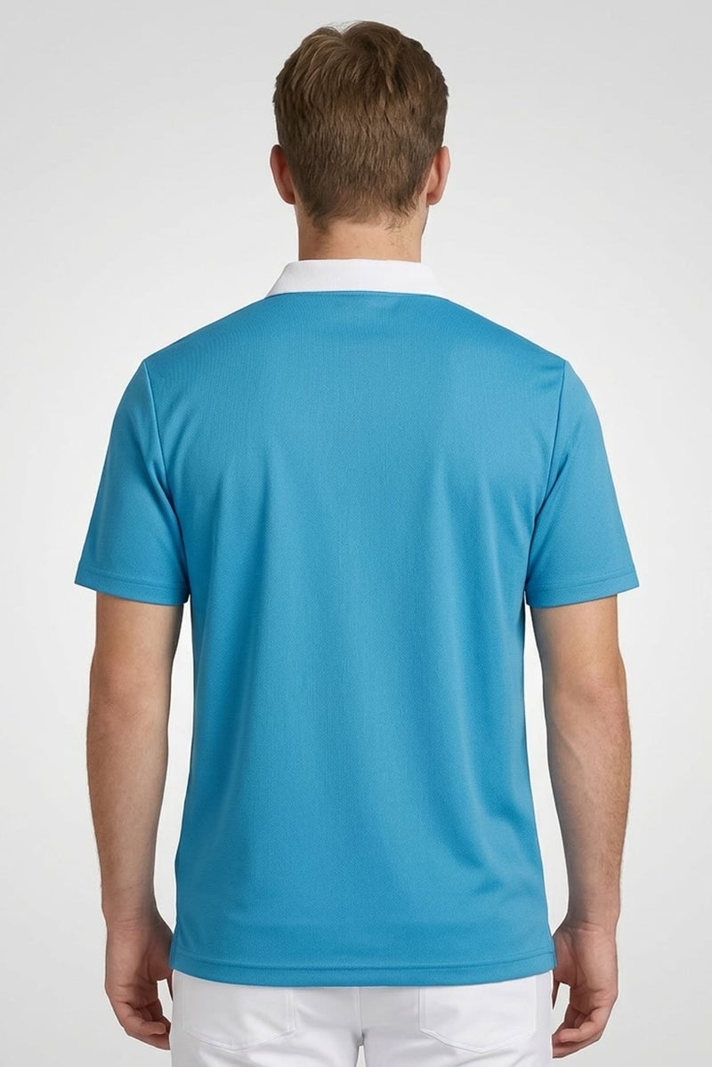 Ping Men Sportswear Fit Short Sleeve Golf Polo Shirt, Blue - Image 4