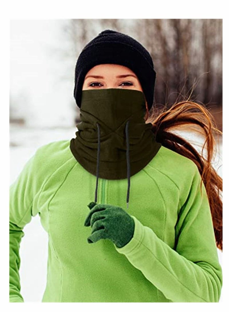 SYOSI Thermal Cap Mask 3 Pcs Mens Warm Fleece Hat In Winter Outdoor Riding Mask Skiing Sports Thickened Neck Wrap Winter Fleece Balaclava Ski Tactical Heavyweight - Image 5
