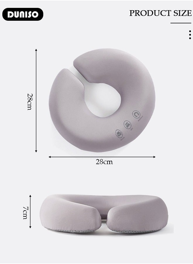 DUNISO Massage Face Pillow, Ergonomic Memory Office Nap Pillow, High Rebound Face Down Pillow for Sleeping, Face Rest Neck Head Cushion for Spa Salon Travel  - Image 4