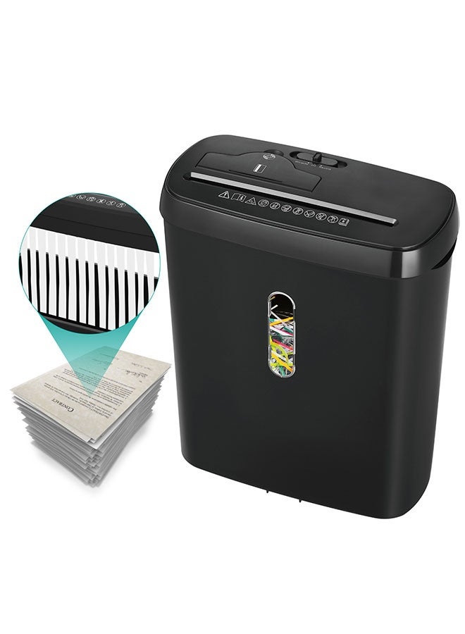Efficient P-2 Security Level Shredder，Shreds Papers, Cards & CDs, 12L Capacity - Image 1