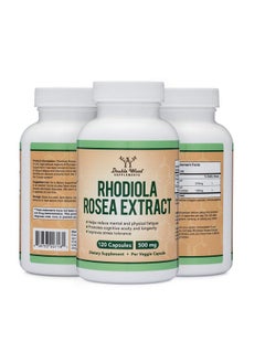 Double Wood Supplements Rhodiola Rosea Supplement 500Mg 120 Vegan Capsules (Manufactured And Tested In The Usa 3% Salidrosides 1% Rosavins Extract) For Calming And Motivation By Double Wood Supplements  - Image 5