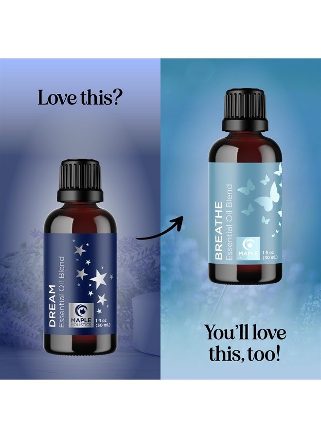 Maple Holistics خليط زيت أساسي للنوم للناشر - زيوت أساسية للأحلام للناشرات للعلاج العطري والاسترخاء مع المريمية، يلانغ يلانغ، البابونج الروماني وزيوت اللافندر الأساسية لدعم وقت النوم - Image 5