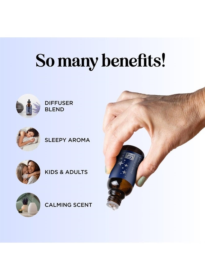 Maple Holistics خليط زيت أساسي للنوم للناشر - زيوت أساسية للأحلام للناشرات للعلاج العطري والاسترخاء مع المريمية، يلانغ يلانغ، البابونج الروماني وزيوت اللافندر الأساسية لدعم وقت النوم - Image 3