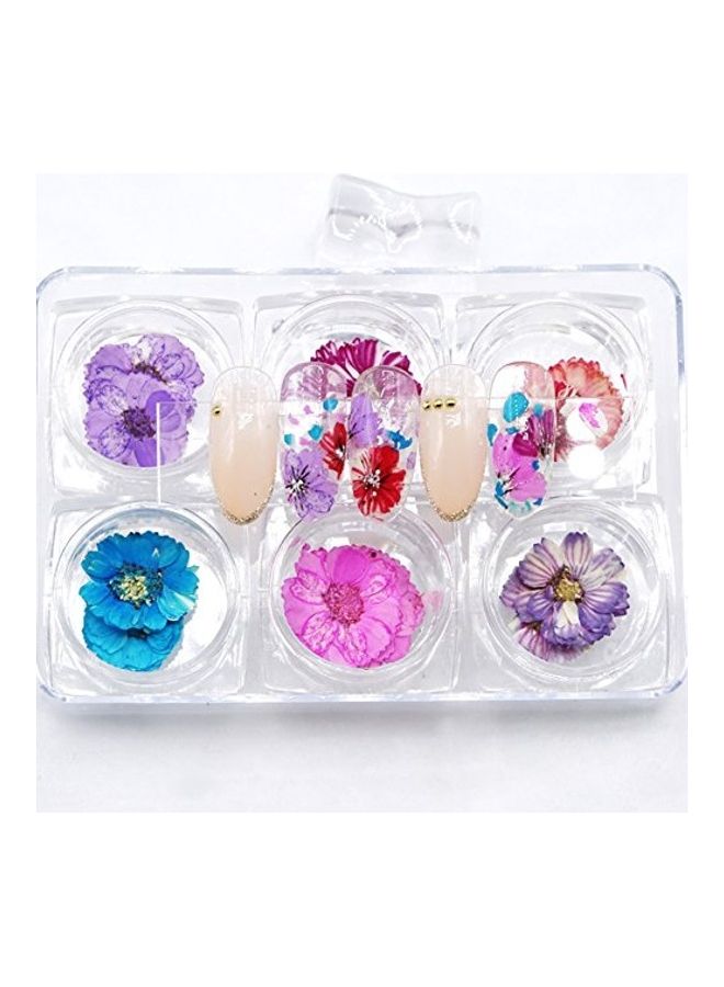 Minejin Nail Art True Dried Flower 3D DIY Real Flower Decoration 6 Colors - Image 5
